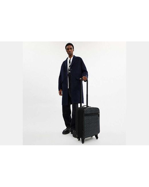 COACH Black Wheeled Carry On for men