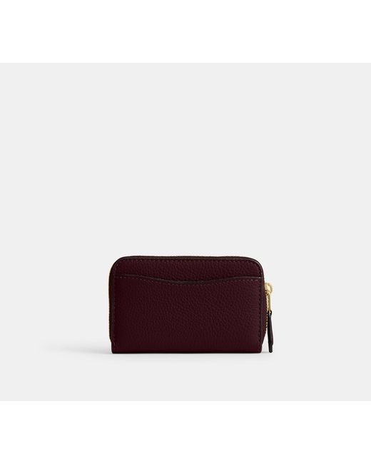 COACH Black Essential Small Zip Around Card Case