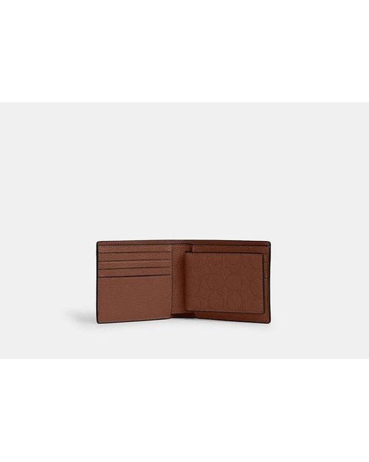 COACH White 3-In-1 Wallet for men