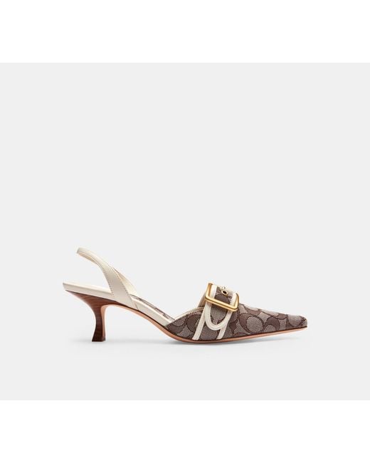 COACH Black Margot Slingback