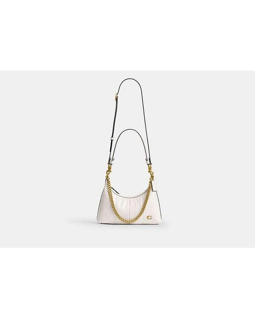 COACH Black Juliet Shoulder Bag 25 With Quilting