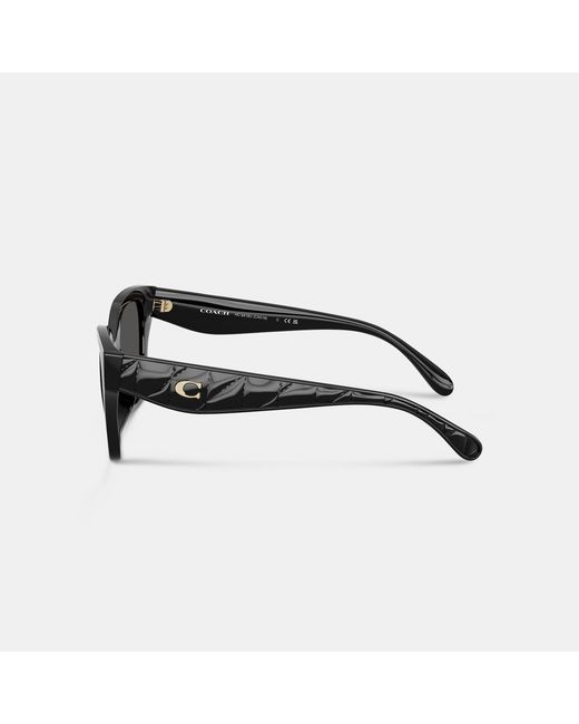 COACH Black Quilted Square Sunglasses