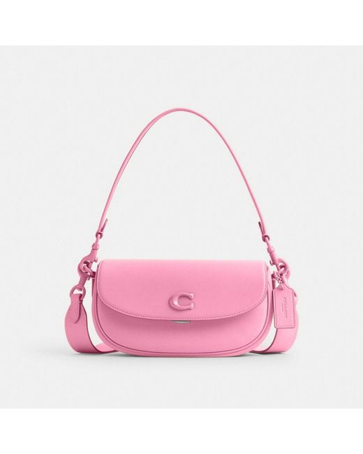 COACH Pink Emmy Saddle Bag 23