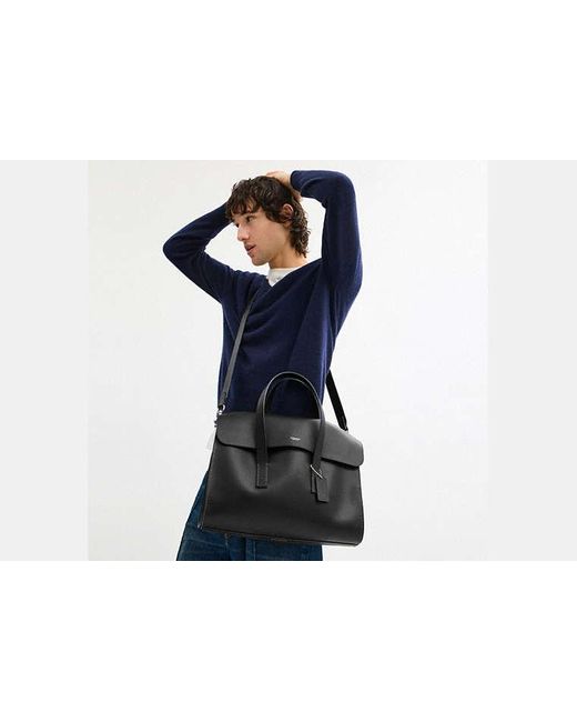 Porte-Documents Flatiron COACH pour homme en coloris Black