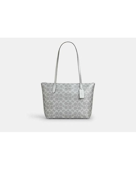 COACH Black Fiona Zip Tote Bag