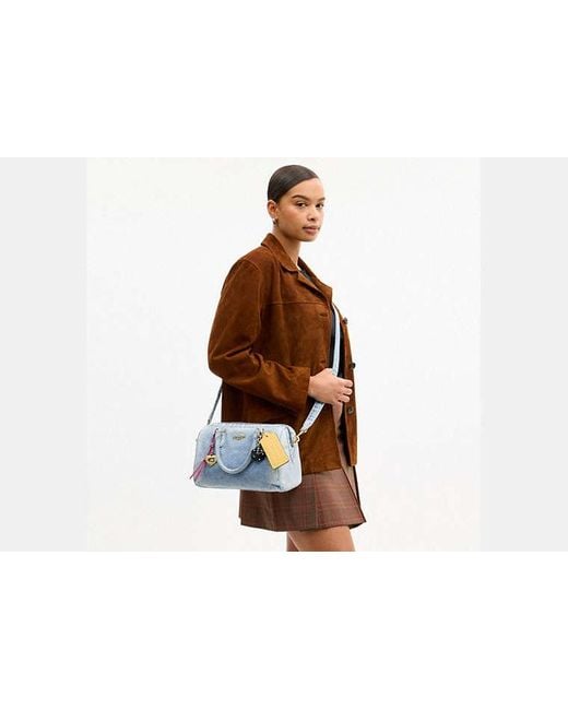 COACH Black Rowan Satchel Bag