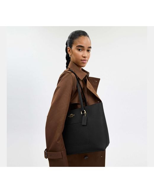 COACH Black Station Tote Bag