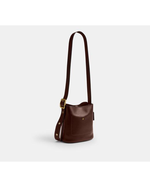 COACH Black Bleecker Bucket Bag 21