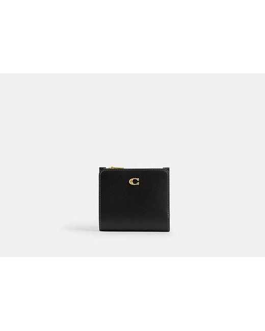 COACH Black Essential Slim Billfold Wallet