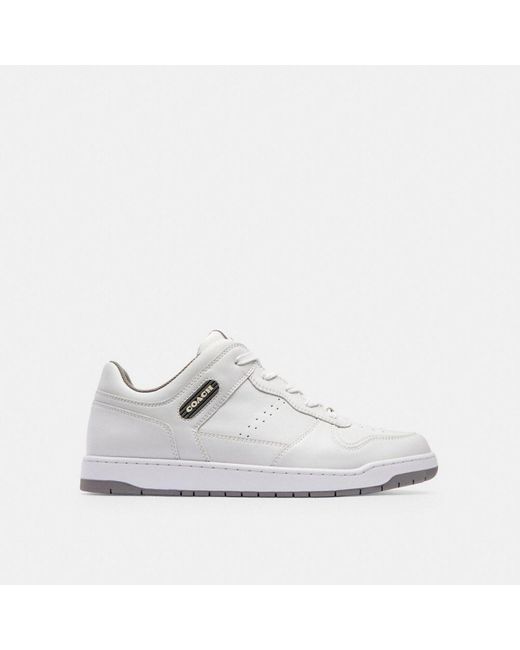 COACH White C201 Sneaker, Size 10.5 | Leather for men