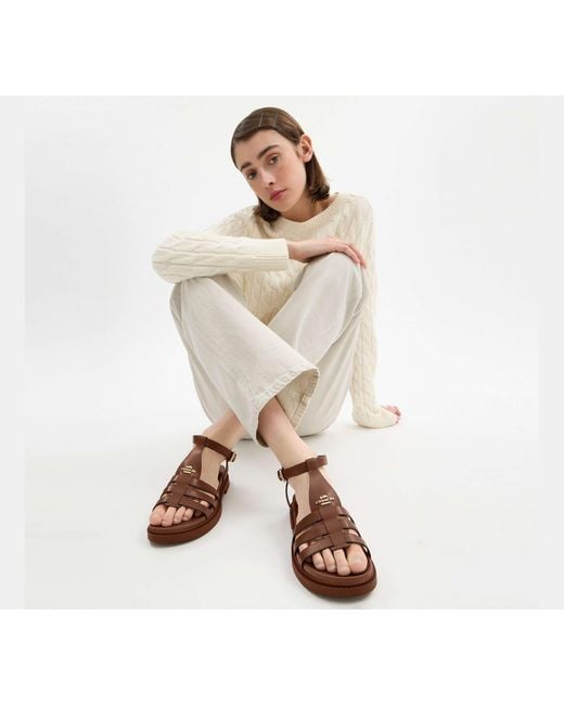 COACH Black Franny Sandal
