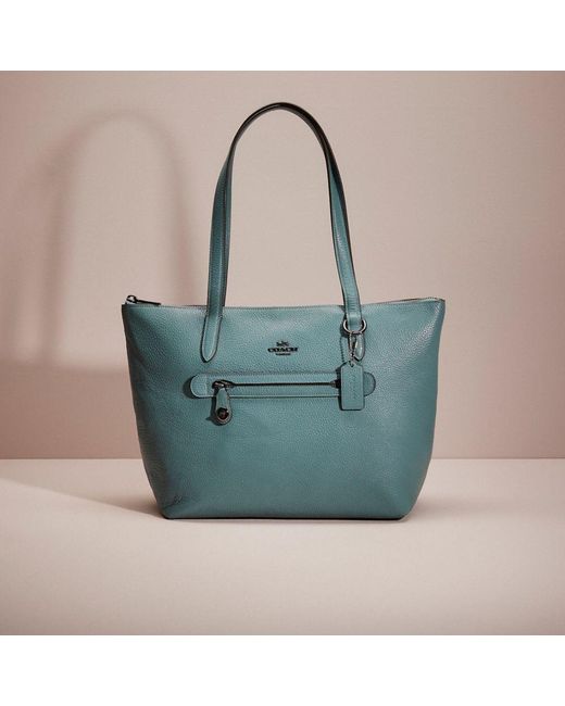 COACH Blue Restored Taylor Tote
