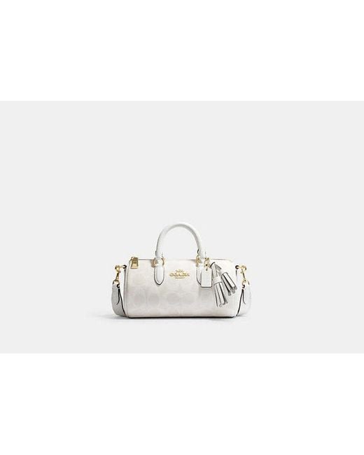 COACH Black Lacey Crossbody Bag - White | Leather