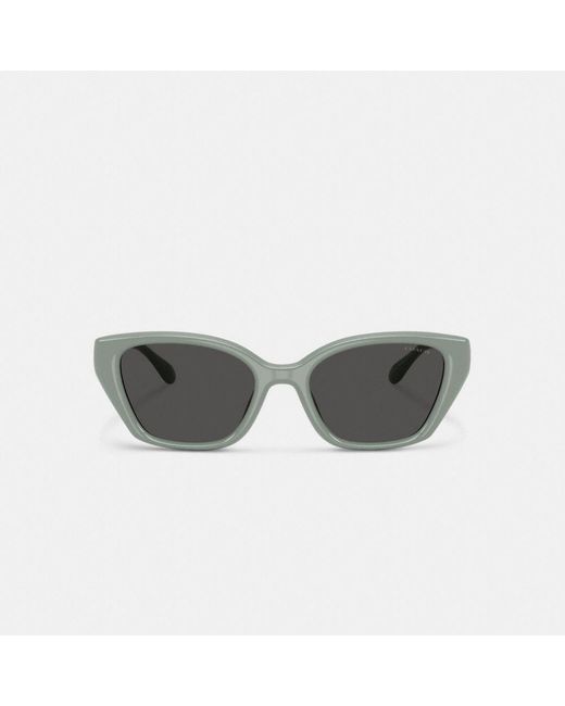 COACH Multicolor C Hardware Square Cat Eye Sunglasses