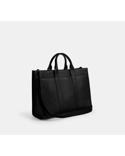 Borsa Larga Wesley di COACH in Black da Uomo