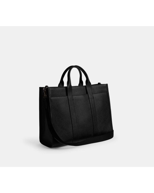 COACH Black Wesley Tote for men