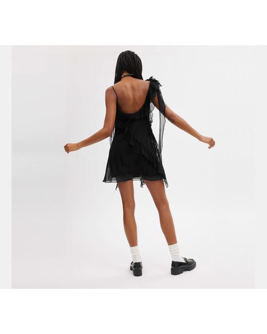 COACH Black Mini Tulle Dress