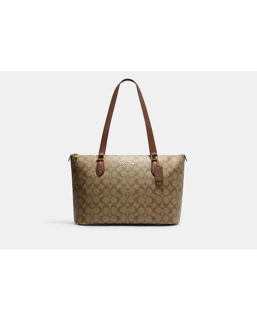 COACH Black Gallery Tote Bag
