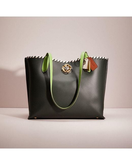 COACH Upcrafted Willow Tote In Colorblock With Signature Canvas