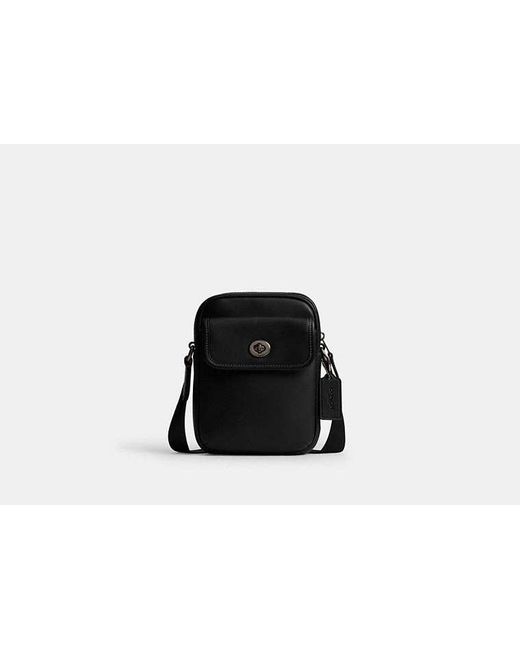 COACH Black Turnlock Crossbody Bag for men