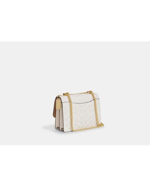 COACH Black Klare Crossbody Bag In Signature Canvas
