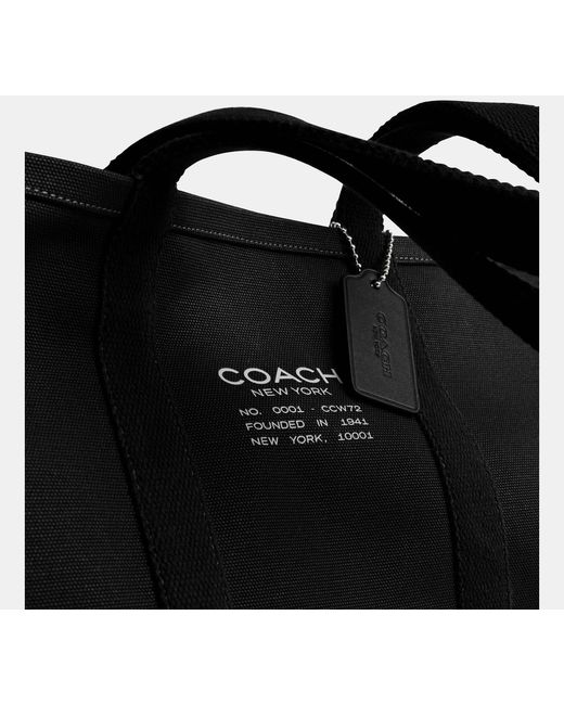 Utility Tote COACH de hombre de color Black