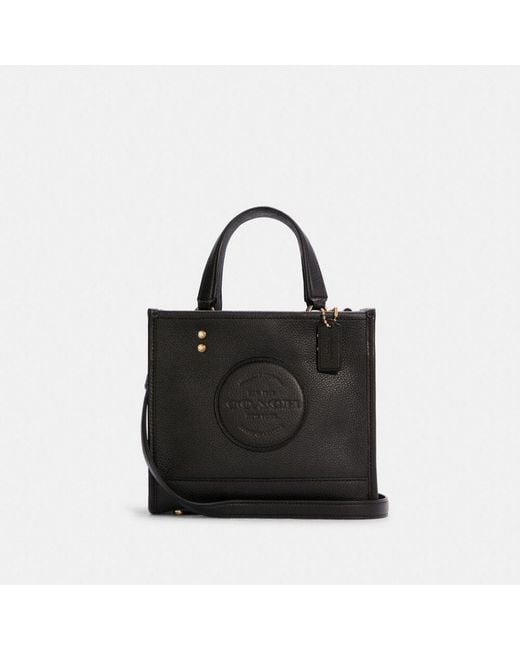 COACH Black Dempsey Tote 22 With Patch