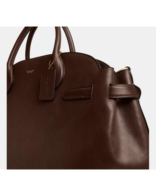 COACH Brown Soft Empire Carryall Bag 48