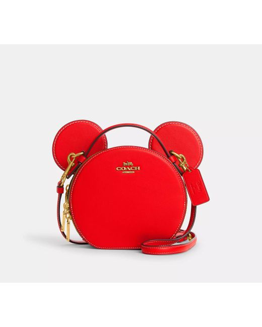 Bolso Disney X Coach con orejas de Mickey Mouse COACH de color Red