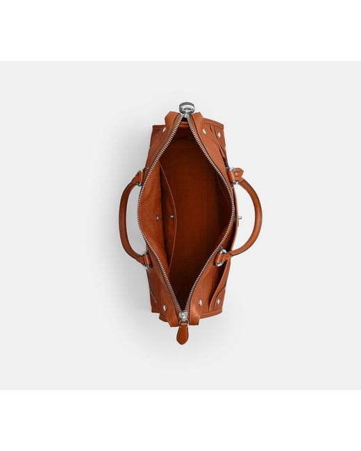 COACH Brown Rhyder Satchel Bag 38