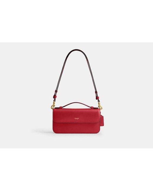 COACH Red New York Elora Top Handle Crossbody Bag