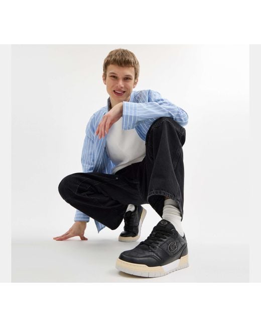 Scarpa Da Ginnastica Soho Con Tela Signature di COACH in Black da Uomo