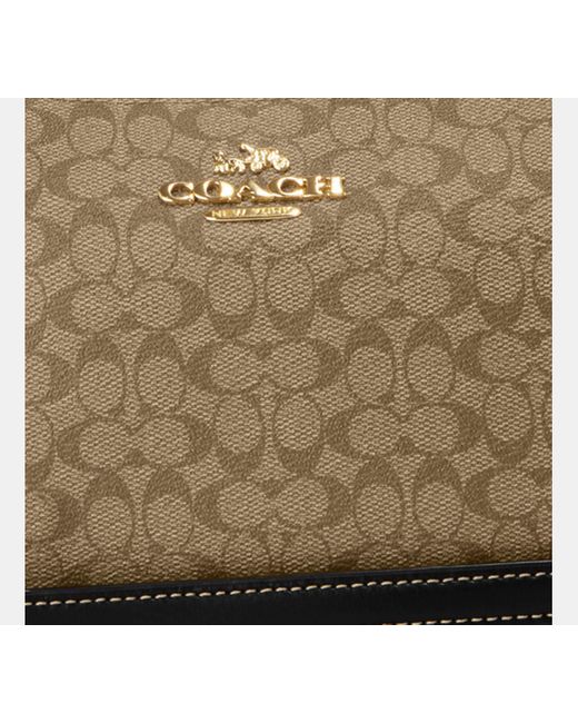COACH Black Teri Shoulder Bag - Beige | Leather
