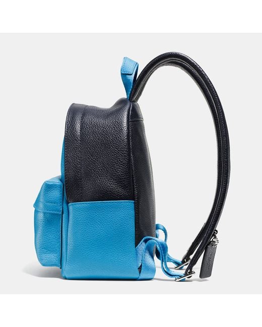 COACH Mini Campus Backpack In Bicolor Leather in Blue | Lyst