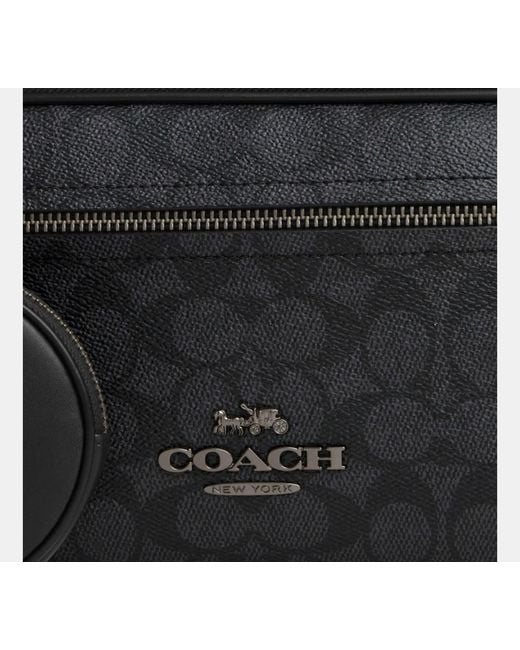 COACH Black Elias Belt Bag for men