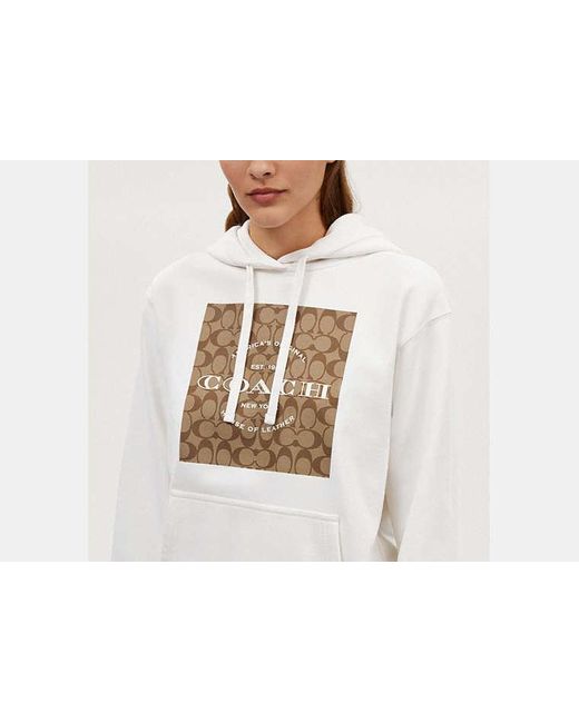 COACH Black Signature Square Hoodie