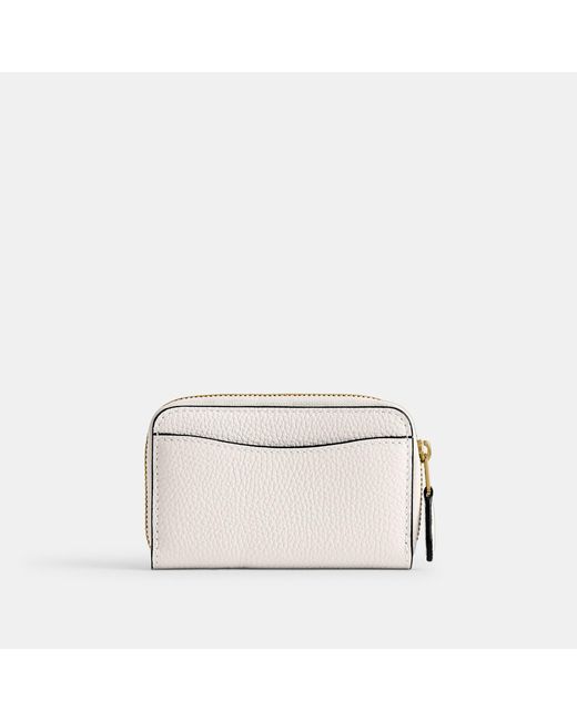 COACH Natural Essential Small Zip Around Card Case