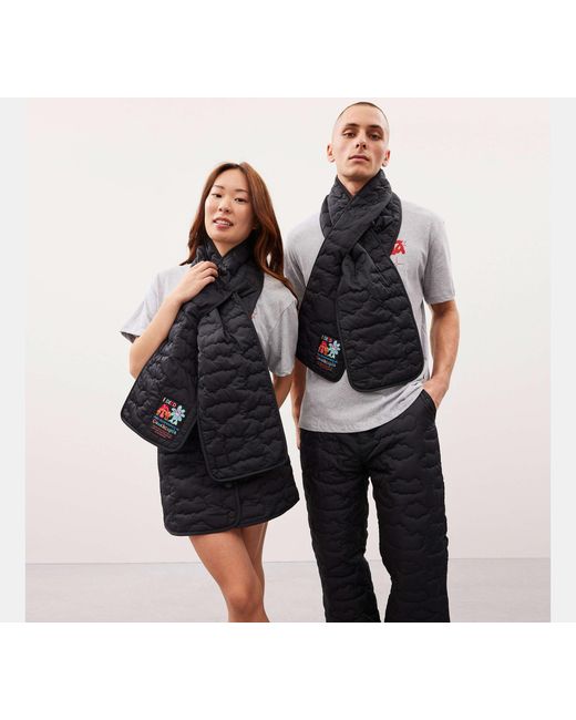Coachtopia Blue Topia Loop Gesteppter Wolken-Schal