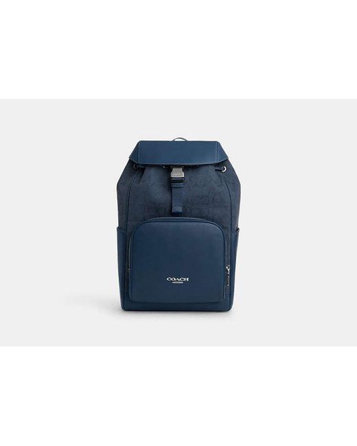 Coach Blue Backpack Men Blue COACH Backpacks For Men Lyst