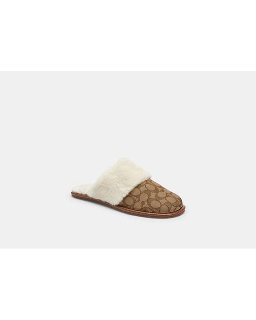 COACH Black Zena Slipper