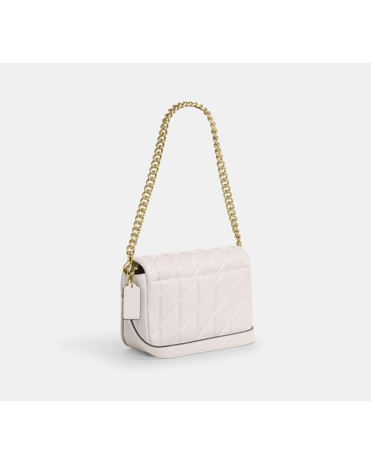 Borsa Quinn Trapuntata di COACH in Black