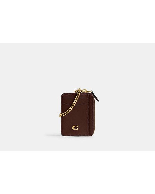 COACH Black Essential Chain Card Case