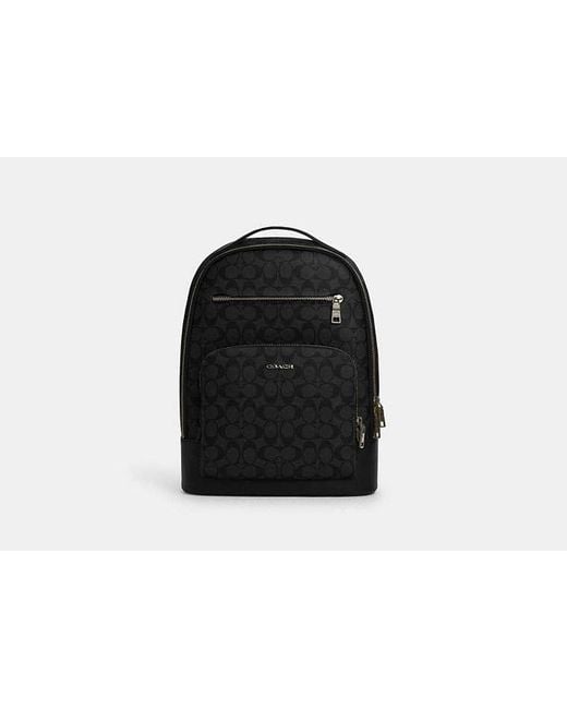 COACH Black Ethan Backpack for men