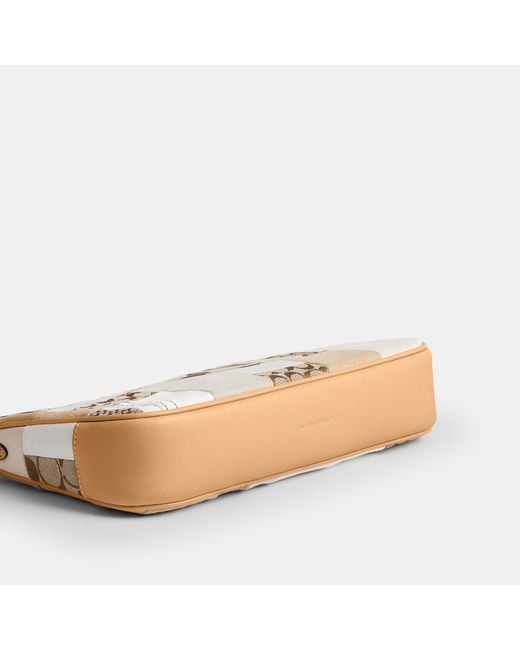 COACH Natural Plaza Bag 25 With Patchwork