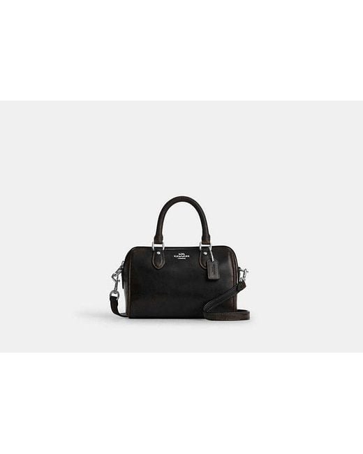 COACH Black Mini Rowan Crossbody Bag