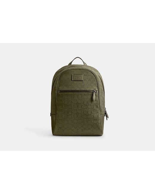 COACH Theo Rucksack Aus Signature-Jacquard in Green für Herren