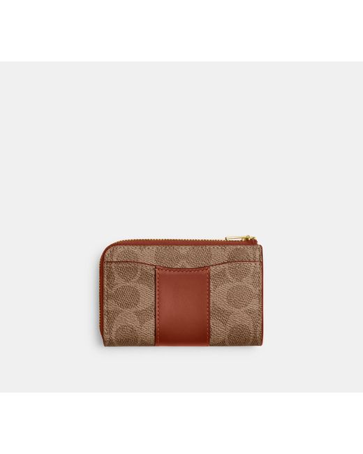 COACH Black Essential L-Zip Key Case
