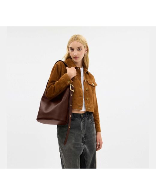 Borsa A Secchiello Bleecker di COACH in Black