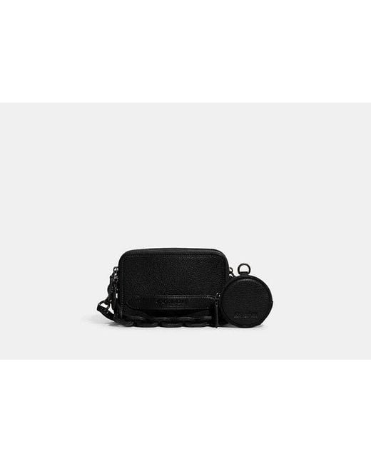 COACH Black Charter Crossbody With Hybrid Pouch for men