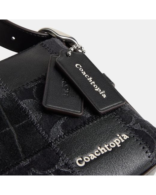 Coachtopia Black Alter/Ego Small Slouchy Shoulder Bag